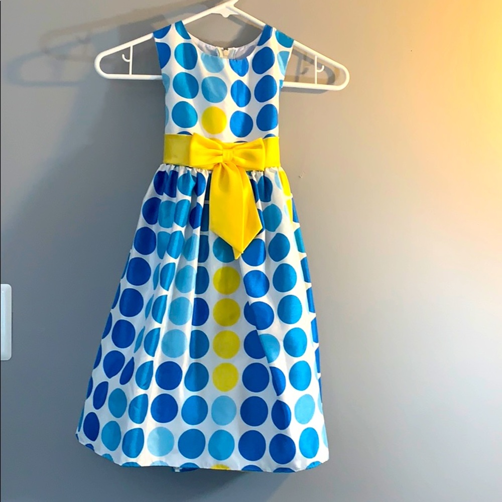 No torn, new,polka dots, ribbon yellow